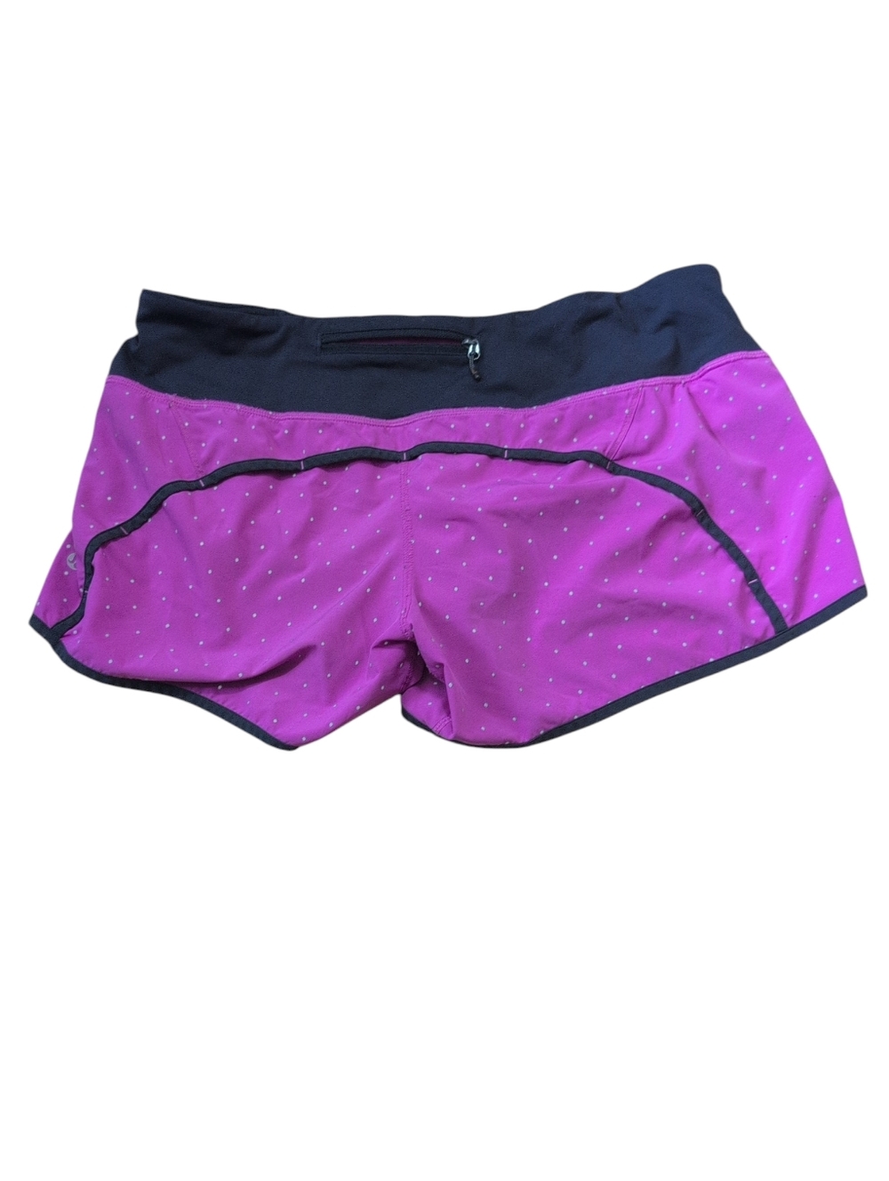 Lululemon Speed Shorts Size 10 Pink Polka Dot Athletic Running
